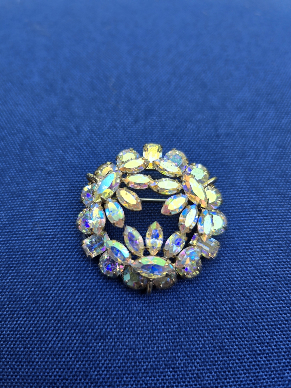Vintage SHERMAN Signed AB Brooch - Picture 3 of 6